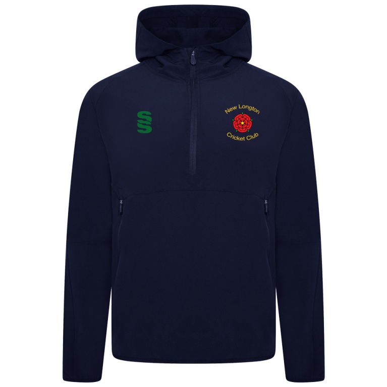 NEW LONGTON CC Dual Elite 1/4 Zip Hoody / Rain Jacket : Navy