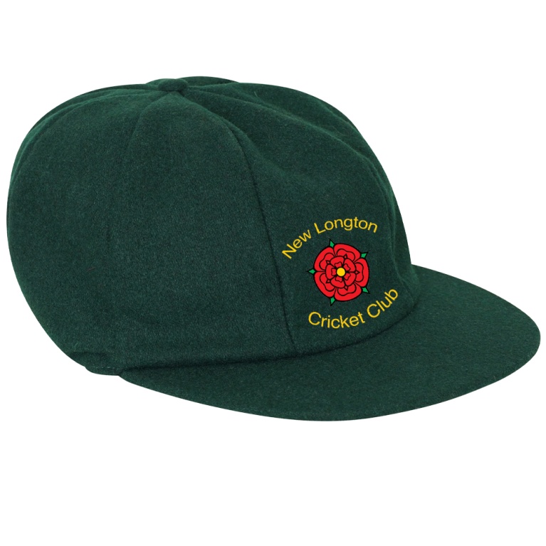 NEW LONGTON CC Baggy Cricket Cap - Bottle Green