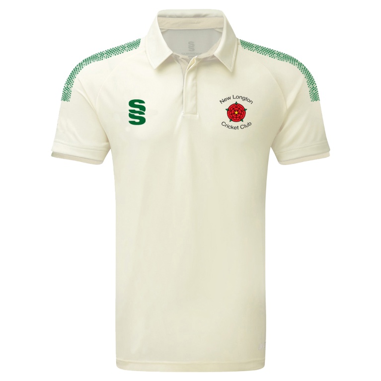 NEW LONGTON CC Dual Cricket Shirt Short Sleeve Womens